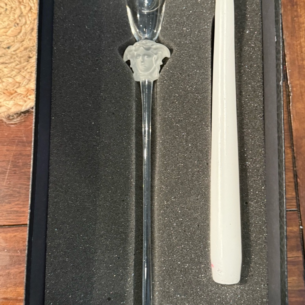 Crystal Candleholder - ROSENTHAL Versace Medusa Lumière Line